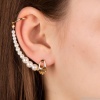 Серьги Moon Paris, Ringo Queen, с каффом и жемчугом, MRQ-21.06-004 белый Серьги Moon Paris, Ringo Queen, с каффом и жемчугом, MRQ-21.06-004 белый