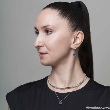 Серьги Fiore Luna, Royal Blue Delite, A2401SW-E01.23 BL/S Серьги Fiore Luna, Royal Blue Delite, A2401SW-E01.23 BL/S