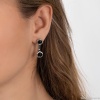Серьги Ciclon, Divino, с муранским стеклом, CN-233600 черный Серьги Ciclon, Divino, с муранским стеклом, CN-233600 черный