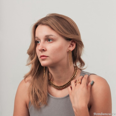 Серьги Fiore Luna, Половинка, AWE2900-G