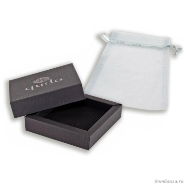 Колье Qudo, TIVOLA UNICA big (S/P) Black diamond 3cm, 420539 Колье Qudo, TIVOLA UNICA big (S/P) Black diamond 3cm, 420539