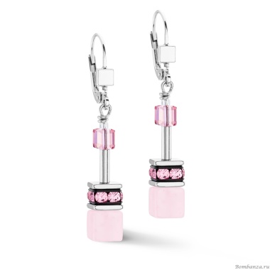 Серьги Coeur de Lion, Rose, 4017/20-1900 Серьги Coeur de Lion, Rose, 4017/20-1900