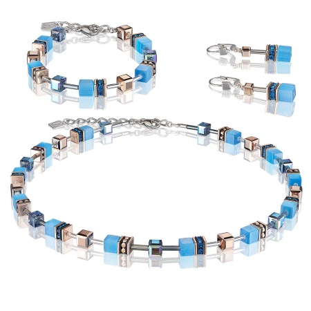 Серьги Coeur de Lion GeoCUBE®, Blue 4016/20-0700. Германия