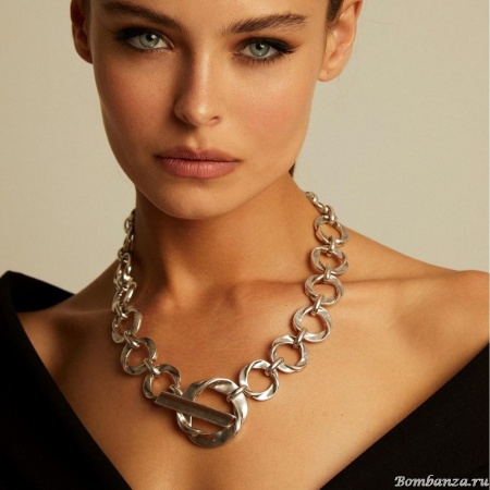 Колье VIDDA, Impact, металл, VD23.2-01833 серебристый