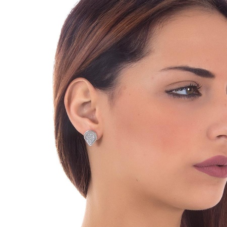 Серьги Boccadamo 2 в 1, XOR231 BW/S Серьги Boccadamo 2 в 1, XOR231 BW/S