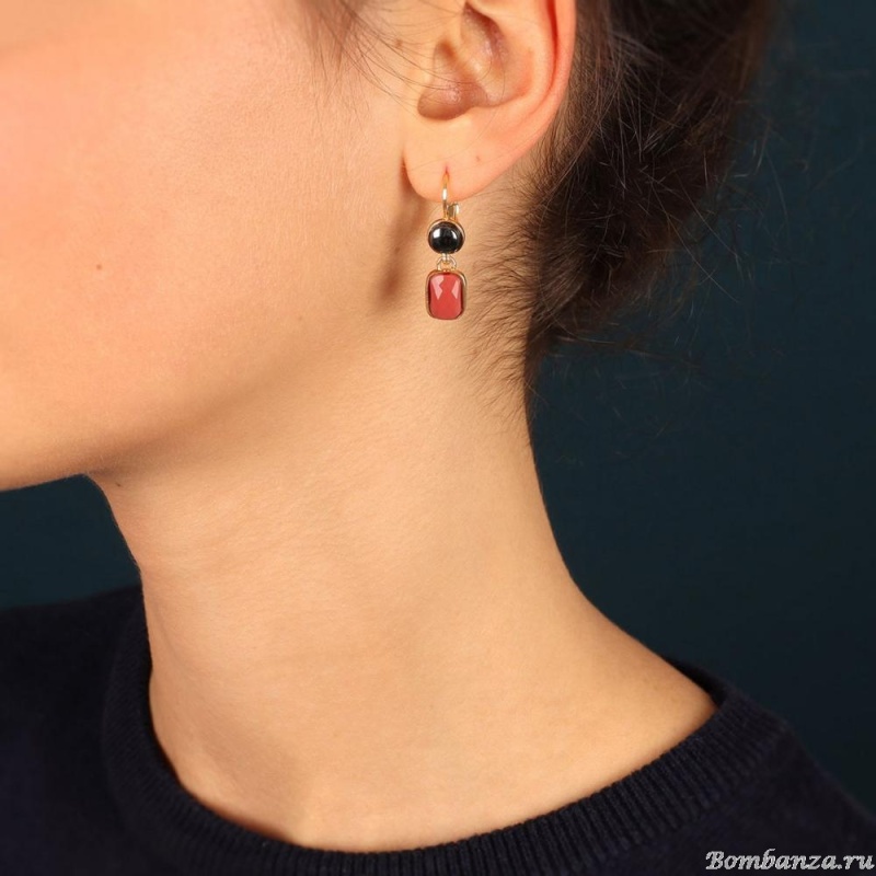 Серьги TARATATA, Paulette, со стеклянными бусинами, TT-H23-11790-205 розовый Серьги TARATATA, Paulette, со стеклянными бусинами, TT-H23-11790-205 розовый