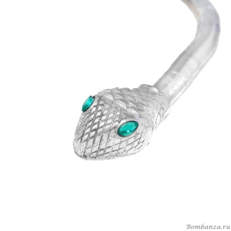 Браслет-колье Moon Paris, в форме змеи, с кристаллами, Mo-Y24.11-077 серебристый Браслет-колье Moon Paris, в форме змеи, с кристаллами, Mo-Y24.11-077 серебристый