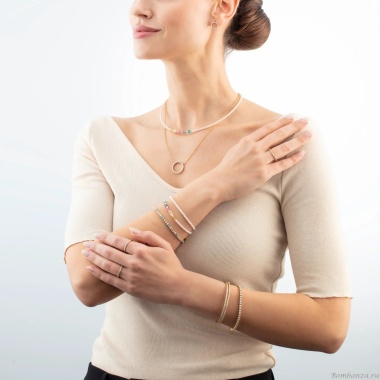 Кольцо Coeur de Lion, Multicolour Pastel Gold, 0146/40-1590 60