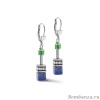 Серьги Coeur de Lion, Blue-Green 4905/20-0705. Германия