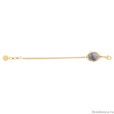 Браслет ORI TAO, Reflet, с черным перламутром, OT25.2-13-69400 золотистый