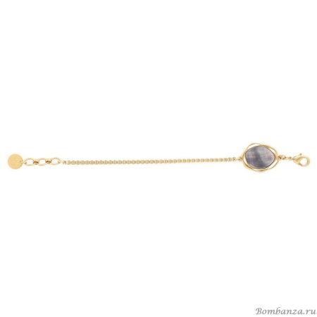 Браслет ORI TAO, Reflet, с черным перламутром, OT25.2-13-69400 золотистый