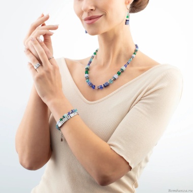 Серьги Coeur de Lion, Blue-Green, 3039/21-0705 Серьги Coeur de Lion, Blue-Green, 3039/21-0705