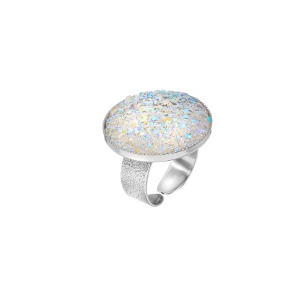 Кольцо Catherine Bijoux, Moon sparkle, разъемное, с кристаллами, CB25.1-5285DS серебристый