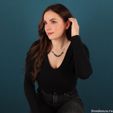 Колье TARATATA, Clair de lune, со смолой,бусинами и слюдяной пудрой, TT-H24-04106-207 зеленый Колье TARATATA, Clair de lune, со смолой,бусинами и слюдяной пудрой, TT-H24-04106-207 зеленый