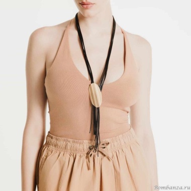 Колье Katerina Vassou, Gable, в стиле авангард, KV24.2-401295G золотистый Колье Katerina Vassou, Gable, в стиле авангард, KV24.2-401295G золотистый