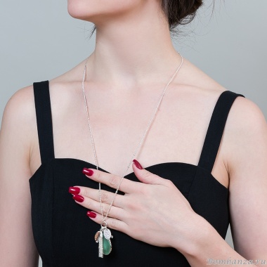 Колье Fiore Luna, GREEN AVENTURINE