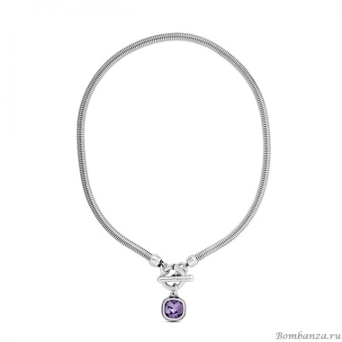 Колье Ciclon, Solitario, с кристаллом Swarovski, CN-EMO812 хрустальный