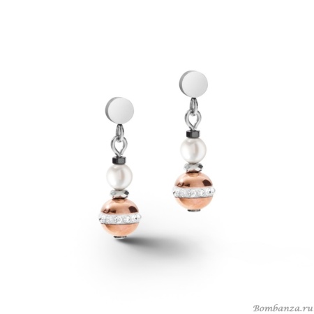 Серьги Coeur de Lion, Grey-Rose Gold, 5049/21-1226 Серьги Coeur de Lion, Grey-Rose Gold, 5049/21-1226. Германия