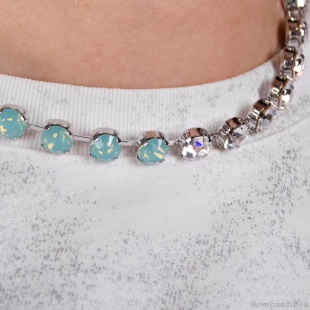 Колье Moon Paris, Ringo Queen, с кристаллами, MRQ-24.05-021 мятный