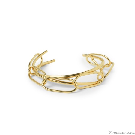 Браслет Katerina Vassou, Favor, кафф, геометрический дизайн, KV25.1-403075G золотистый