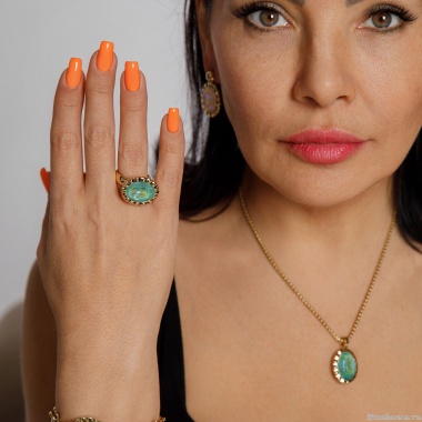 Кольцо Qudo, TIVOLA UNICA Big G Silky Sage Delite 60, 688216 Кольцо Qudo, TIVOLA UNICA Big G Silky Sage Delite 60, 688216