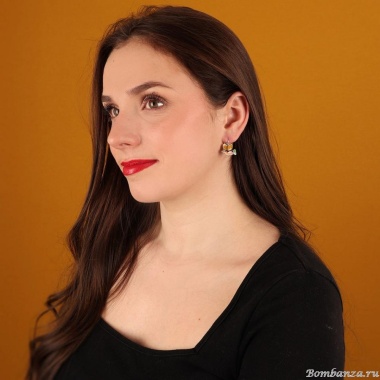 Серьги TARATATA, Dans les nuages, асимметричные, с цветной смолой, TT-H24-03716-10M серебристый Серьги TARATATA, Dans les nuages, асимметричные, с цветной смолой, TT-H24-03716-10M серебристый