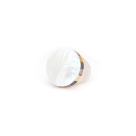Кольцо Nature Bijoux, San Lazzaro, из перламутра, NB25.2-19-25851 белый, 17,5