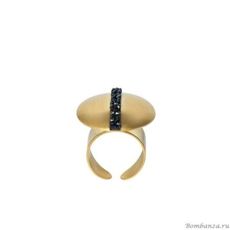 Кольцо Katerina Vassou, Oleander, разъемное, с кристаллами, KV24.1-308795G золотистый