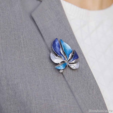 Брошь Shadore, Лист резной