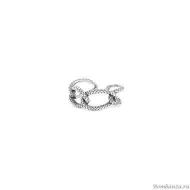 Кольцо Ori Tao, Squamata, разъемное, с текстурой змеиной кожи, OT22.2-19-40054 серебристый