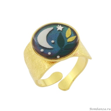 Кольцо TARATATA, Clair de lune, разъемное, смола, краска,слюдяная пудра, TT-H24-04406-207 зеленый Кольцо TARATATA, Clair de lune, разъемное, смола, краска,слюдяная пудра, TT-H24-04406-207 зеленый