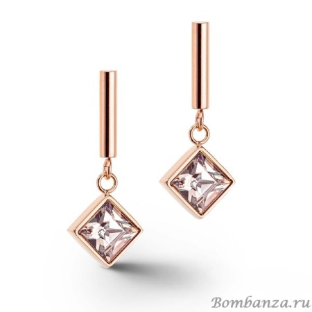 Пусеты Coeur de Lion, Golden Shadow - Rosegold 6006/21-1037. Германия