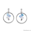 Серьги Coeur de Lion,  Light Blue 5002/21-0720