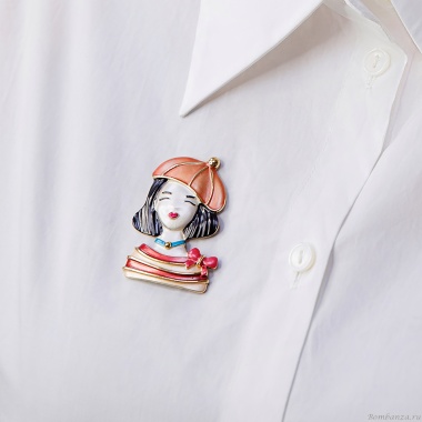 Брошь Shadore, Девочка в берете