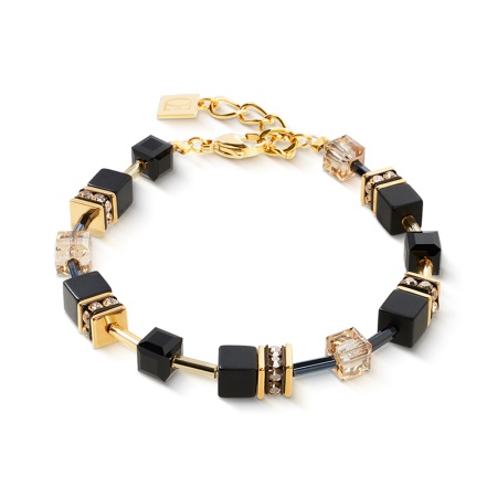 Браслет Coeur de Lion, Black-Gold, 4018/30-1316