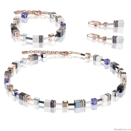 Серьги Coeur de Lion, Purple 4013/20-0800. Германия