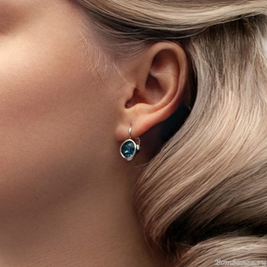 Серьги Fiore Luna, Montana, A1911.22 BL/S Серьги Fiore Luna, Montana, A1911.22 BL/S