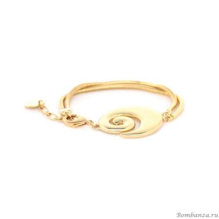 Браслет ORI TAO, Bagyo, двойной, тайфун, OT24.2-13-69242 золотистый