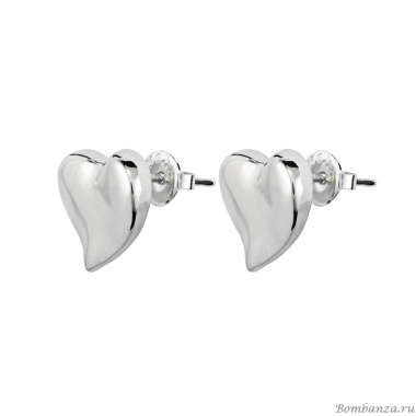 Серьги UNOde50 UNO heart с серебром PEN0829MTL0000U
