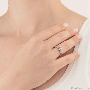 Кольцо Coeur de Lion, Light Blue-Silver 16.5 мм 0228/40-0741 52 Кольцо Coeur de Lion, Light Blue-Silver 16.5 мм 0228/40-0741 52
