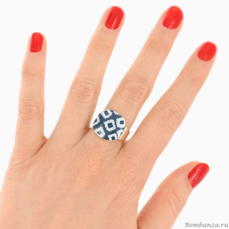 Кольцо TARATATA, Cactus, разъемное, с цветной смолой, TT-E25-05416-104 синий