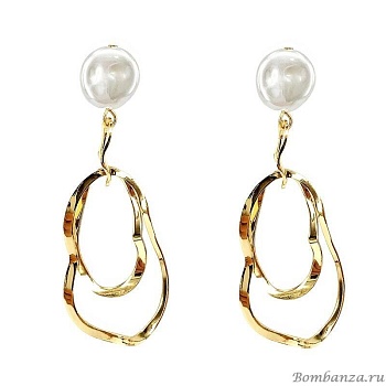 Серьги La Tierre LT-1001, с белым