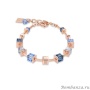 Браслет Coeur de Lion, Blue Swarovski 4996/30-0700. Германия