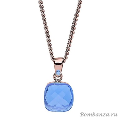 Колье Qudo, Firenze sapphire 400299.1 BL/RG Колье Qudo, Firenze sapphire 400299.1 BL/RG