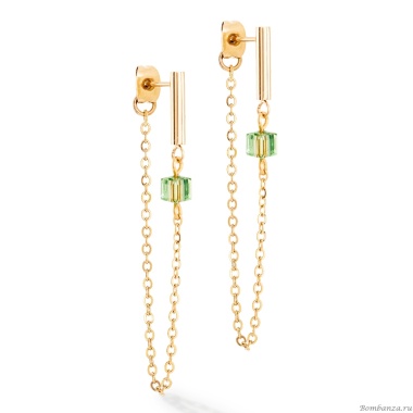 Серьги Coeur de Lion,Green-Gold, 5076/21-0516 Серьги Coeur de Lion,Green-Gold, 5076/21-0516