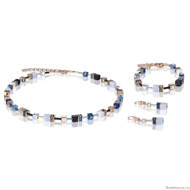 Колье Coeur de Lion, Blue-Beige, 4905/10-0710 Колье Coeur de Lion, Blue-Beige, 4905/10-0710. Германия