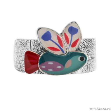 Кольцо TARATATA, Dans les nuages, разъемное, с цветной смолой, TT-H24-03404-10T бирюзовый Кольцо TARATATA, Dans les nuages, разъемное, с цветной смолой, TT-H24-03404-10T бирюзовый