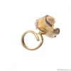 Кольцо Katerina Vassou, Bianca, разъемное, с цветочным орнаментом, KV23-307593G золотистый