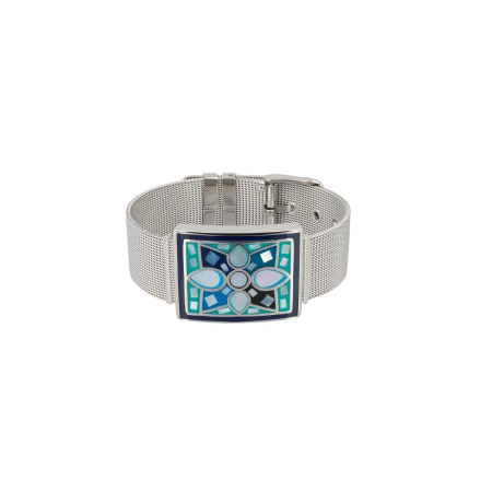 Браслет Fiore Luna, на металлическом  ремешке, CB01688-3 BL/S