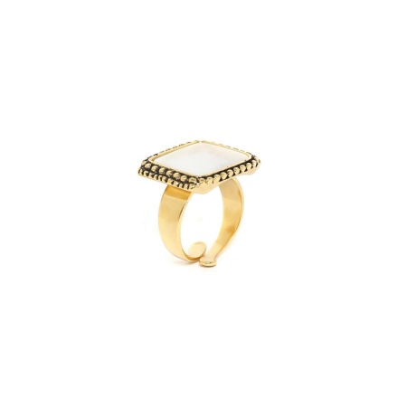 Кольцо Nature Bijoux, Vendome, с перламутром, NB23.2-19-24950 белый